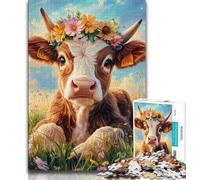 Jigsaws Puzzles 1000 Pieces for Teenagers Gifts Flower Yak Adult Jigsaw,Family Educational Games Home Decoration Gift (size 75x50cm)