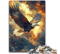 Jigsaws Puzzles 1000 Pieces for Teenagers Gifts Flying Eagle Teenager Jigsaw,Learning Educational Toys Family Games Unique Birthday And Gifts (38x26cm)