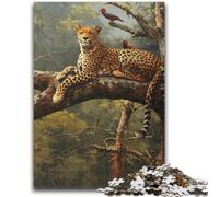 Jigsaws Puzzles 1000 Pieces for Teenagers Gifts Forest Jungle Deer Cheetah Adult Puzzles,Toys Educational Games Stress Relieving Unique Birthday And Gifts (75x50cm)