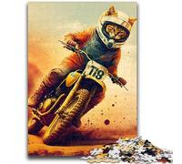 Jigsaws Puzzles 1000 Pieces for Teenagers Gifts Funny Cat Astronaut Space Suitable for Ages 14 And Up Family Games Deal As Gifts for The Whole Family 50x75cm