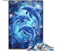 Jigsaws Puzzles 1000 Pieces for Teenagers Gifts Galaxy Dolphin, Suitable for Ages 14 And Up Home Decor Deal As Gifts for The Whole Family (Size 50x75cm)