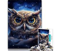 Jigsaws Puzzles 1000 Pieces for Teenagers Gifts Galaxy Owl,Challenging Game Toys Wall Decoration Unique Birthday And Xmas Gifts (38x26cm)
