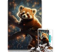 Jigsaws Puzzles 1000 Pieces for Teenagers Gifts Galaxy Red Panda 1000 Pieces for Teenagers,Quiz Game for Is Ideal As A Gift for The Whole Family (size 75x50cm)