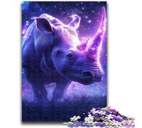 Jigsaws Puzzles 1000 Pieces for Teenagers Gifts Galaxy Rhino Teenager Jigsaw,Learning Educational Toys Family Games Unique Birthday And Gifts (75x50cm)