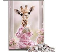 Jigsaws Puzzles 1000 Pieces for Teenagers Gifts Giraffe Brain Intelligence Challenge Addictive Toys Birthday Present, Gifts, Wall Art (size 26x38cm)
