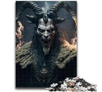 Jigsaws Puzzles 1000 Pieces for Teenagers Gifts Goat Devil Relax Games Educational Game for Birthday, Chrismas for And Age 14 Years Up 26x38cm
