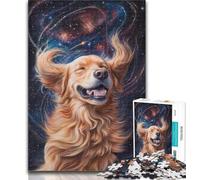 Jigsaws Puzzles 1000 Pieces for Teenagers Gifts Golden Retriever Adult Puzzles,Decompressing Intellectual Educational Toy Perfect Decoration 50x75cm