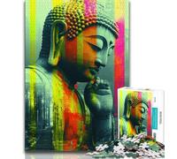 Jigsaws Puzzles 1000 Pieces for Teenagers Gifts Graffiti Buddha 1000 Pieces for Teenagers,Educational Games Home Decoration Birthday Present, Gifts, Wall Art (size 38x26cm)