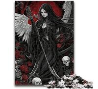Jigsaws Puzzles 1000 Pieces for Teenagers Gifts Grim Reaper Girl Puzzles for Teenagers,Educational Games DIY Toys Great Gifts And Toys (38x26cm)