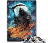 Jigsaws Puzzles 1000 Pieces for Teenagers Gifts Grim Reaper Puzzles for Adults,Fun Games Wall Decoration Unique Birthday And Xmas Gifts (50x75cm)