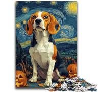 Jigsaws Puzzles 1000 Pieces for Teenagers Gifts Halloween Beagle 1000 Piece Puzzle,Fun Activity for Home, Rainy Days Toys, Birthday Gifts (38x26cm)