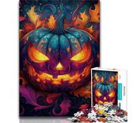 Jigsaws Puzzles 1000 Pieces for Teenagers Gifts Halloween Pumpkin Head,Challenging To Complete But Fun And Humorous Birthday Present,Gifts,Wall Art (75x50cm)
