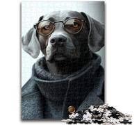 Jigsaws Puzzles 1000 Pieces for Teenagers Gifts Handsome Dog Suitable for Ages 14 And Up Family Games Deal As Gifts for The Whole Family 50x75cm