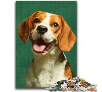 Jigsaws Puzzles 1000 Pieces for Teenagers Gifts Happy Beagle Difficult Hard Gifts for Friends And Family Suitable for And 14 50x75cm