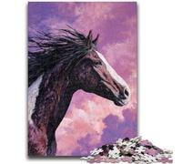 Jigsaws Puzzles 1000 Pieces for Teenagers Gifts Horse Art Stress Reliever Difficult Challenge Is Ideal As Gifts for The Whole Family 38x26cm