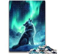 Jigsaws Puzzles 1000 Pieces for Teenagers Gifts Howling Wolf Puzzles for Adults,Fun Games Wall Decoration Unique Birthday And Xmas Gifts (38x26cm)