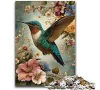 Jigsaws Puzzles 1000 Pieces for Teenagers Gifts Hummingbird for Educational Game Challenge Toy Birthday Present, Gifts 26x38cm