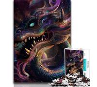 Jigsaws Puzzles 1000 Pieces for Teenagers Gifts Hypnotic Space Dragon Puzzles,Game Toys Every Piece Is Unique - Challenging Family Fun Game (size 75x50cm)