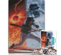 Jigsaws Puzzles 1000 Pieces for Teenagers Gifts Ice Hockey 1000 Pieces for Adults,Decompressing Intellectual Educational Toy Perfect Decoration (size 75x50cm)