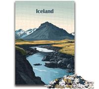 Jigsaws Puzzles 1000 Pieces for Teenagers Gifts Iceland Landscape Stress Reliever Difficult Challenge Is Ideal As Gifts for The Whole Family (size 50x70cm)