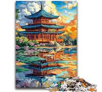 Jigsaws Puzzles 1000 Pieces for Teenagers Gifts Japanese Ancient Temple Educational Games Home Decoration Birthday Present, Gifts for Age 14+ 50x75cm
