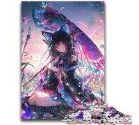 Jigsaws Puzzles 1000 Pieces for Teenagers Gifts Japanese Anime Girl for Age 14+ Quiz Game Fun at Home Activities, Birthday Present,Travel Gifts 38x26cm