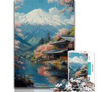 Jigsaws Puzzles 1000 Pieces for Teenagers Gifts Japanese Landscape Teenager Jigsaw,Stress Reliever Staycation Kill Time Home Decoration Toys 38x26cm