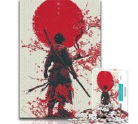 Jigsaws Puzzles 1000 Pieces for Teenagers Gifts Japanese Ninja,Challenging Game Toys Wall Decoration Unique Birthday And Xmas Gifts 75x50cm