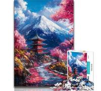 Jigsaws Puzzles 1000 Pieces for Teenagers Gifts Japanese Temples Puzzles for Adults,Fun Present & Activity for Home,Toy for Rainy Days 38x26cm