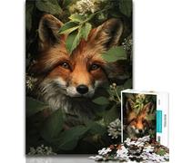 Jigsaws Puzzles 1000 Pieces for Teenagers Gifts Jungle Fox Teenager Jigsaw,learning Educational for Is Ideal As A Gift for The Whole Family 75x50cm