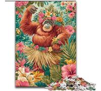 Jigsaws Puzzles 1000 Pieces for Teenagers Gifts Jungle Gorilla, Family Activity Unique Home Decor And Gifts for Ages 14+ (Size 26x38cm)