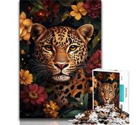 Jigsaws Puzzles 1000 Pieces for Teenagers Gifts Jungle Leopard,Family Game Stress Reliever Difficult Challenge Suitable for Couples (75x50cm)