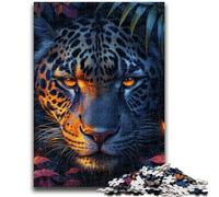 Jigsaws Puzzles 1000 Pieces for Teenagers Gifts Jungle Leopard Suitable for Ages 14 And Up Family Games Deal As Gifts for The Whole Family 26x38cm