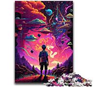 Jigsaws Puzzles 1000 Pieces for Teenagers Gifts Kid In Surreal World Educational Game Challenge Toy Wall Decoration Unique Birthday And Xmas Gifts 38x26cm