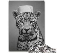 Jigsaws Puzzles 1000 Pieces for Teenagers Gifts Leopard Playing with Toilet Paper Teenager Jigsaw,Learning Educational Toys Family Games Unique Birthday And Gifts (38x26cm)