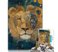 Jigsaws Puzzles 1000 Pieces for Teenagers Gifts Lion Dream Catcher,Challenging Game for Is Ideal As A Gift for The Whole Family (38x26cm)