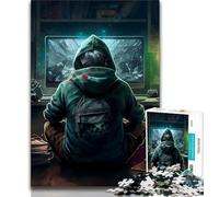 Jigsaws Puzzles 1000 Pieces for Teenagers Gifts Living Inside Gaming Puzzles,Quiz Game for Is Ideal As A Gift for The Whole Family 38x26cm