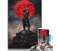 Jigsaws Puzzles 1000 Pieces for Teenagers Gifts Lone Knight,Toys Educational Games Stress Relieving Unique Home Decor And Gifts (75x50cm)