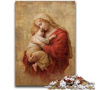Jigsaws Puzzles 1000 Pieces for Teenagers Gifts Madonna And Child Puzzles for Teenagers,Unique Birthday And Gifts for And Age 14 Years Up (38x26cm)