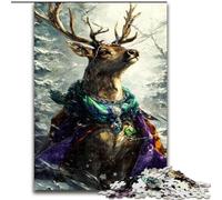 Jigsaws Puzzles 1000 Pieces for Teenagers Gifts Magic Deer,Train Your Brain And Hands Gifts for Friends And Family 50x75cm