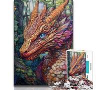 Jigsaws Puzzles 1000 Pieces for Teenagers Gifts Magic Dragon Teenager Jigsaw,Stress Reliever Staycation Kill Time Home Decoration Toys 38x26cm