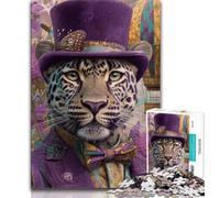 Jigsaws Puzzles 1000 Pieces for Teenagers Gifts Magic Leopard Teenager Jigsaw,learning Educational for Is Ideal As A Gift for The Whole Family 38x26cm