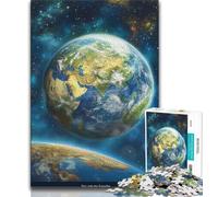 Jigsaws Puzzles 1000 Pieces for Teenagers Gifts Magical Earth Adult Puzzles,Stress Reliever Staycation Kill Time Parent-child Interaction (size 75x50cm)
