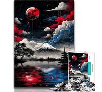 Jigsaws Puzzles 1000 Pieces for Teenagers Gifts Magical Mount Fuji,Challenging Game Toys Wall Decoration Unique Birthday And Xmas Gifts 38x26cm