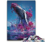 Jigsaws Puzzles 1000 Pieces for Teenagers Gifts Magical Whale 1000 Piece Puzzle,Educational Games Home Decoration Birthday Present, Gifts, Wall Art (75x50cm)