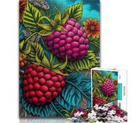 Jigsaws Puzzles 1000 Pieces for Teenagers Gifts Magnificent Rasberry,Learning Educational Toys Family Games Educational Game for Birthday,Chrismas (38x26cm)