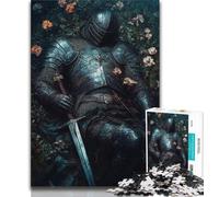 Jigsaws Puzzles 1000 Pieces for Teenagers Gifts Medieval Magic Knight Teenager Jigsaw,Stress Reliever Staycation Kill Time Home Decoration Toys 38x26cm