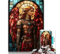 Jigsaws Puzzles 1000 Pieces for Teenagers Gifts Medieval Majestic Knight Teenager Puzzles,Decompressing Intellectual Educational Toy Birthday Gift (size 75x50cm)