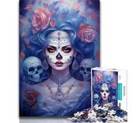 Jigsaws Puzzles 1000 Pieces for Teenagers Gifts Mexican Girl Carnival Adult Puzzles,Learning Educational Toys Family Games Unique Birthday And Gifts 38x26cm