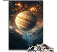 Jigsaws Puzzles 1000 Pieces for Teenagers Gifts Milky Way Jupiter,Stress Reliever Difficult Challenge Is Ideal As Gifts for The Whole Family 38x26cm